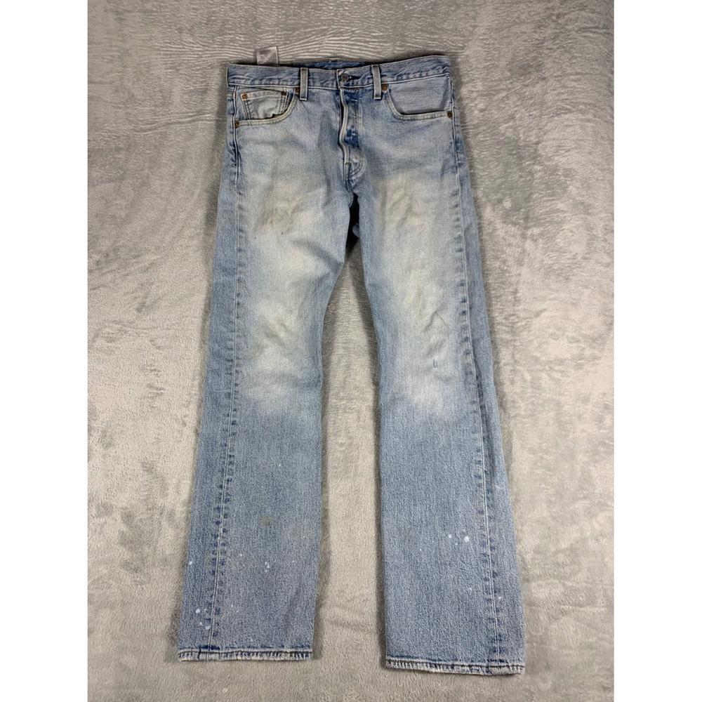 Levi Strauss Jeans 501 Original Straight Mens 33x32 Blue denim